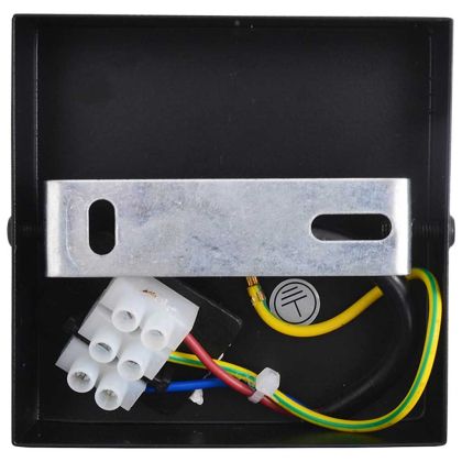 Таванен спот Черно 13 x 13 x 26 см Стъкло и метал