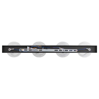 Таванен спот Черно 70 x 13 x 26 см Стъкло и метал