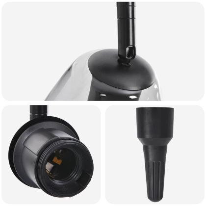 Таванен спот Черно 70 x 13 x 26 см Стъкло и метал