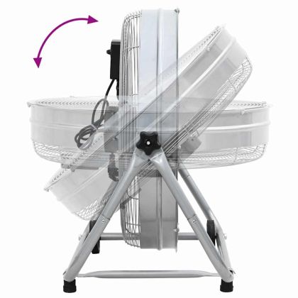 Барабанен вентилатор с колело 73 x 42 x 70 см Алуминий