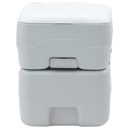 Къмпинг тоалетна Сив и бял 41,5 x 36,5 x 42 см Полиетилен