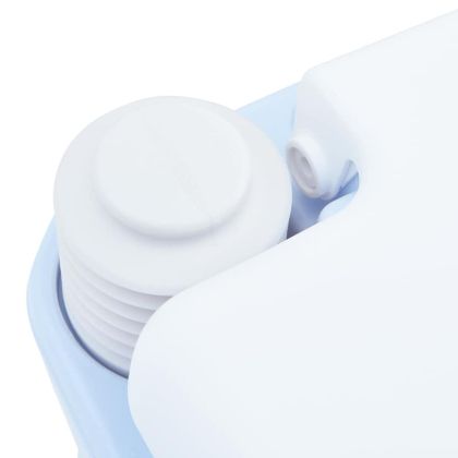 Къмпинг тоалетна Светлосиньо и бяло 41,5 x 36,5 x 42 см