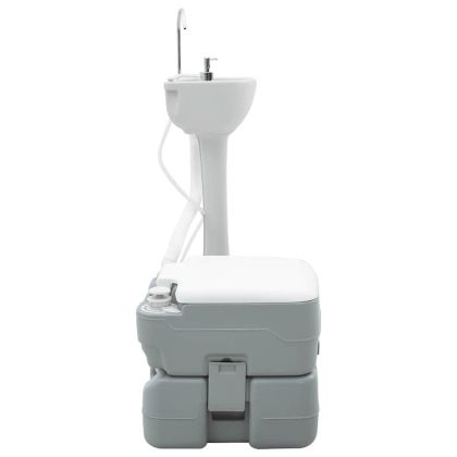 Кампинг комплект 2 pcs Сив 50.5 x 33 x 103 см Пластмаса