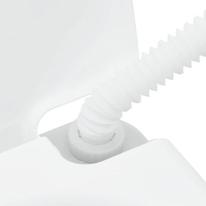 Къмпинг тоалетна 2 pcs Сив и бял Полиетилен с висока плътност