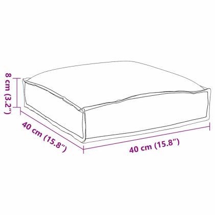 Възглавница за палетна седалка 4 pcs Бежово 40 x 40 x 8 см