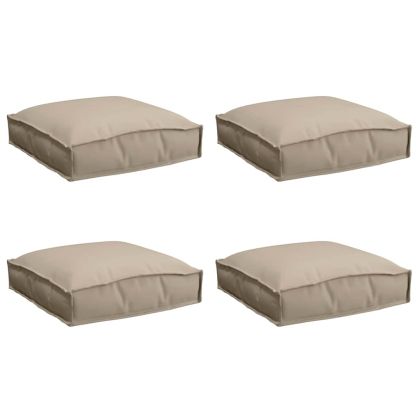 Възглавница за палетна седалка 4 pcs Таупе 40 x 40 x 8 см