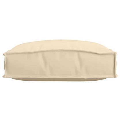 Възглавница за палетна седалка 6 pcs Бежово 40 x 40 x 8 см