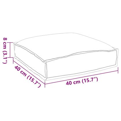 Възглавница за палетна седалка 6 pcs Многоцветен 40 x 40 x 8 см