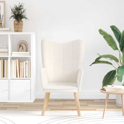 фотьойл Крем 62 x 67 x 95,5 см Тъкан Шерпа