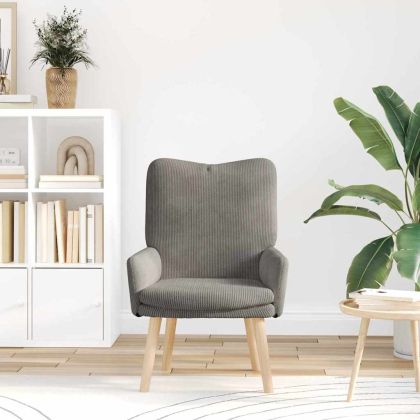 фотьойл Светлосиво 63 x 67 x 94 см Тъкан Шерпа