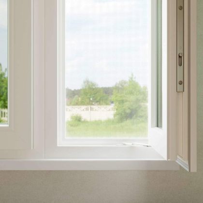 Мрежа против насекоми Бяло 100 x 1000 cm Стомана