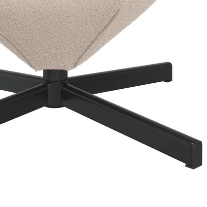 Стол яйце Светлосиво 63 x 73 x 90 см текстил