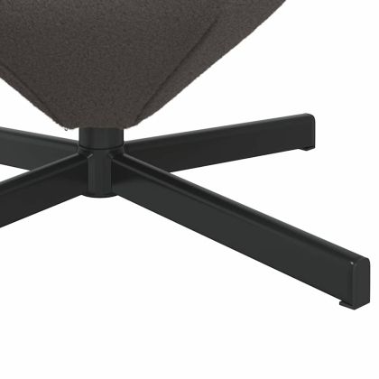 Стол яйце Тъмен сив 63 x 73 x 90 см текстил