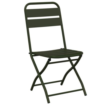 Бистро комплект 3 pcs Тъмнозелено Стомана