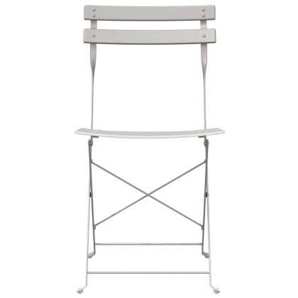 Сгъваем градински стол 2 pcs Бежово 42 x 46 x 82см Стомана