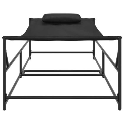 Шезлонг Антрацит 200 x 74 x 73 см Текстилен и стомана