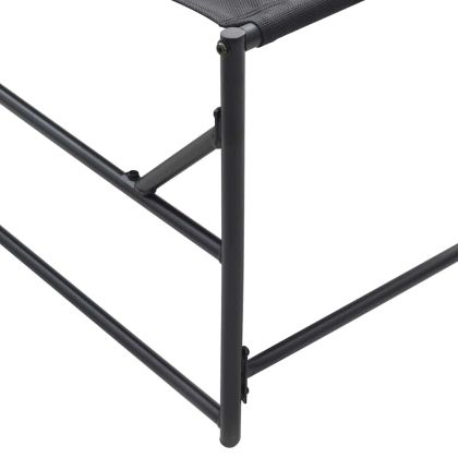 Шезлонг Антрацит 200 x 74 x 73 см Текстилен и стомана