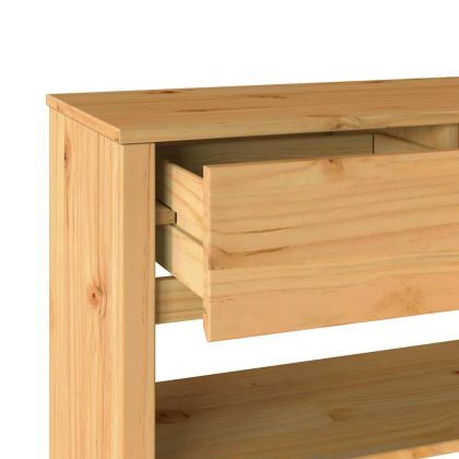 Конзолна маса с чекмедже с рафт Drammen Дъб 89,5 x 37 x 73 см