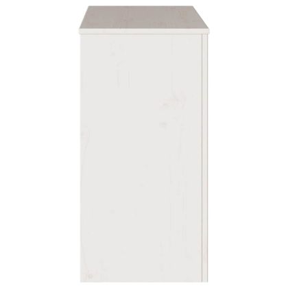 Конзолна маса с чекмедже с рафт Drammen Бяло 89,5 x 37 x 73 см