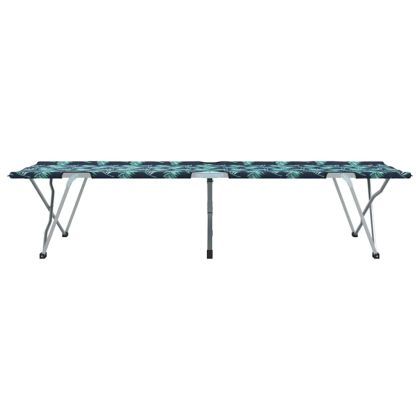 Сгъваемо къмпинг легло 2 pcs На листа 62 x 194 x 42 см