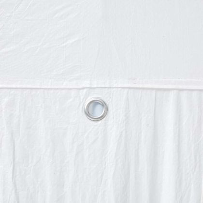 Парти шатър Бяло 400 x 400 x 266 см Полиестер и стомана