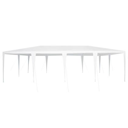 Парти шатър Бяло 800 x 400 x 266 см Полиестер и стомана