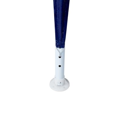 Парти шатър Синьо и бяло 800 x 400 x 266 см Полиестер и стомана