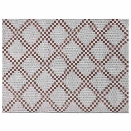 Външен килим ARAKIL Кафяво и бяло 300 x 400 cm ПП