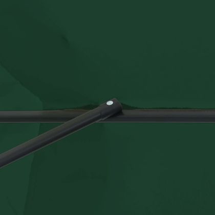 Градински парасол Зелен и Черен 395 x 395 x 245 см