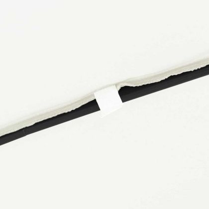 Градински парасол Бял и черен 295 x 295 x 245 см