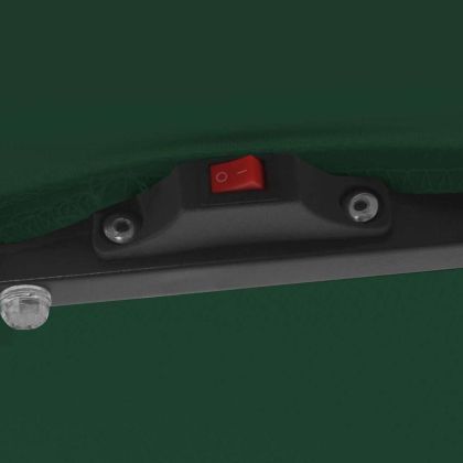 Градински парасол Зелен и Черен 295 x 295 x 245 см