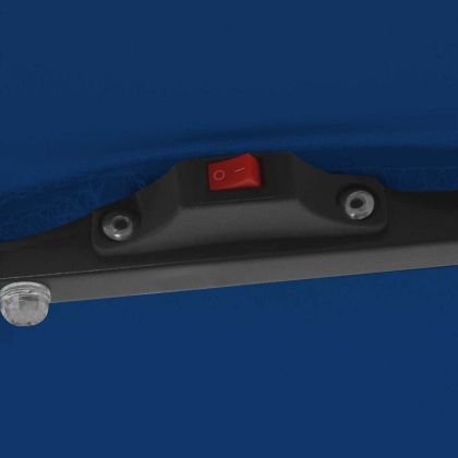 Градински парасол Син и Черен 295 x 295 x 245 см