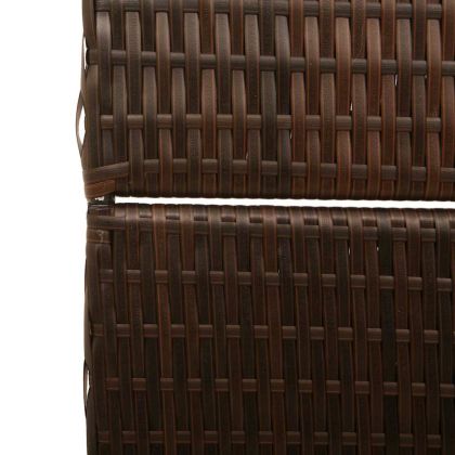 Разделител за стая Кафяво 146 x 180 см полиратан