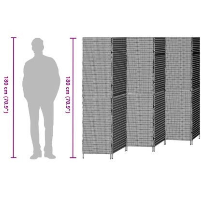 Разделител за стая Бежово 292 x 180 см полиратан