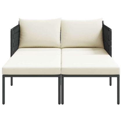 Шезлонг с възглавница Антрацит 115 x 153 x 69.5см Стомана