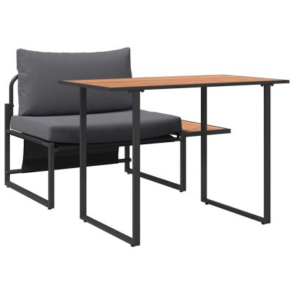 Комплект за хранене в градината 2 pcs Антрацит Стомана