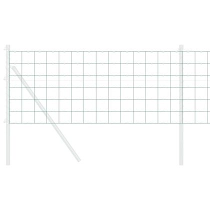 Европейска ограда Зелен 0.4 x 10 м Желязо с PVC покритие