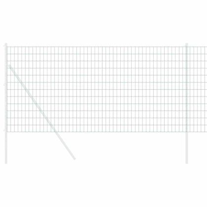 Европейска ограда Зелен 1.2 x 25 m Желязо с PVC покритие