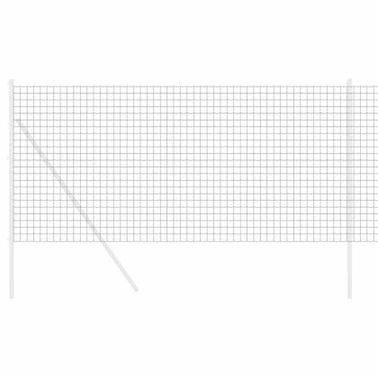 Европейска ограда Сив 1.2 x 10 m Желязо с PVC покритие