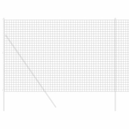 Европейска ограда Сив 1.5 x 10 m Желязо с PVC покритие