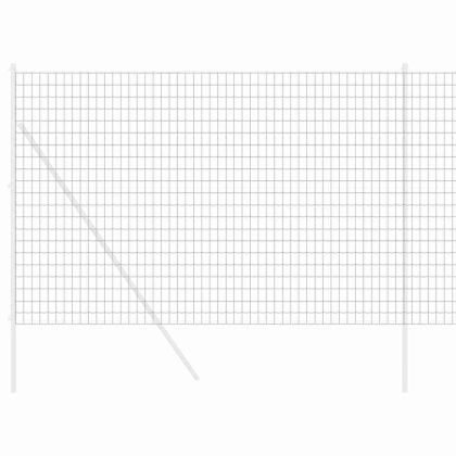 Европейска ограда Сив 1.5 x 10 m Желязо с PVC покритие