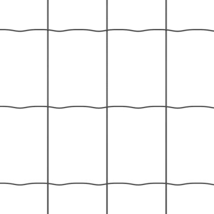 Европейска ограда Сив 0.8 x 10 m Желязо с PVC покритие