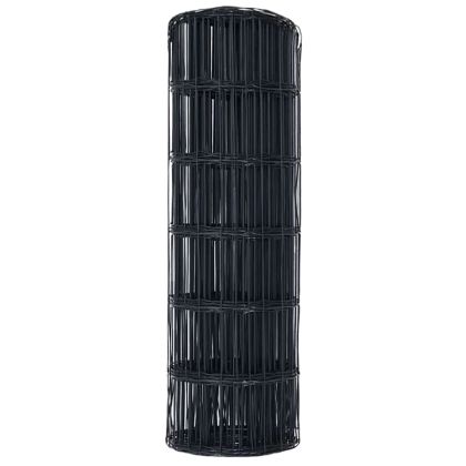 Европейска ограда Сив 0.4 x 10 м Желязо с PVC покритие