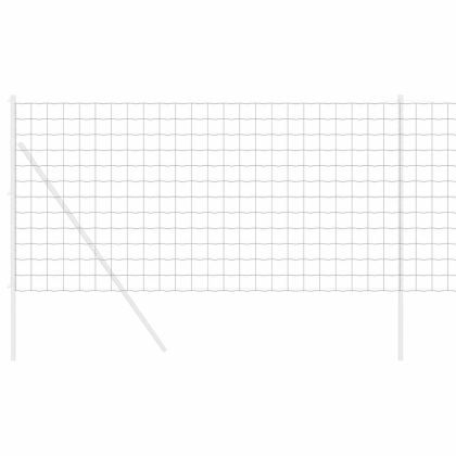 Европейска ограда Сив 1.4 x 10 m Желязо с PVC покритие