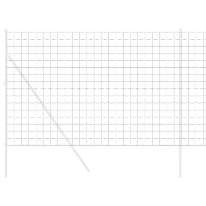 Европейска ограда Сив 1.6 x 10 m Желязо с PVC покритие