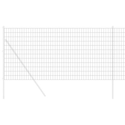 Европейска ограда Сив 1 x 25 m Желязо с PVC покритие