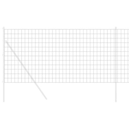 Европейска ограда Сив 1.2 x 25 m Желязо с PVC покритие