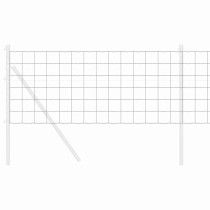 Европейска ограда Сив 0.6 x 25 м Желязо с PVC покритие