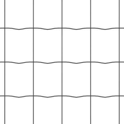 Европейска ограда Сив 0.6 x 10 м Желязо с PVC покритие