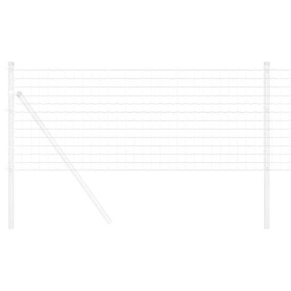 Европейска ограда Сребрист 0.8 x 10 m Горещо поцинкована желязо